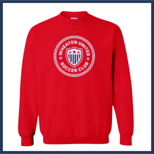 Wheaton United Crew Neck Sweatshirt RED