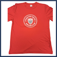 Wheaton United Short Sleeve Dri-Fit Shirt RED, BLUE