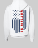 WU White Stars and Stripes  Hoodie